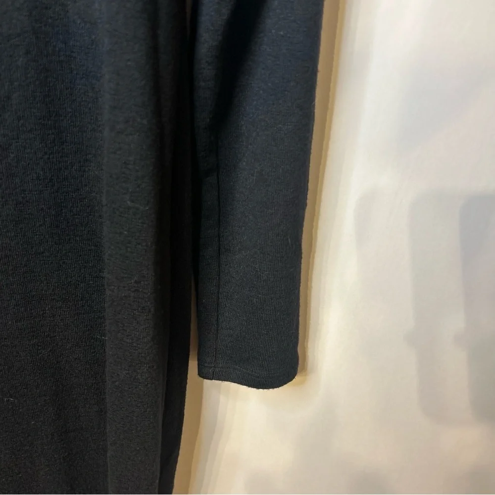 *Worn Once* Prologue Black Knit Long Sleeve Midi Dress, Size Medium - Picture 4 of 9